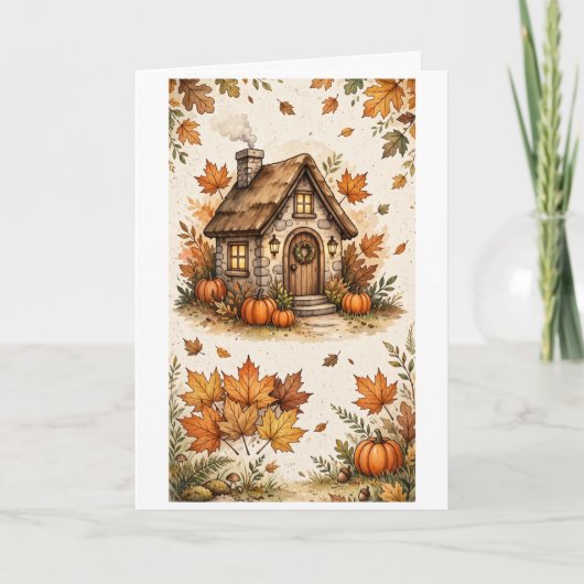 Carte Charmant cottage automnal (Devant)
