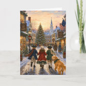 Carte Charmant Noël Colonial Joyeux Noël (Devant)
