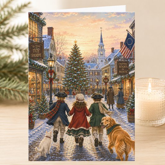 Carte Charmant Noël Colonial Joyeux Noël