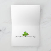 Carte Charmante grenouille à dessin (Intérieur)