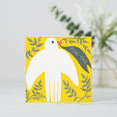 Carte Charmante Peace Dove Noël Noël Noël Noël Noël (Debout devant)