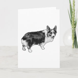 Carte Charme de corgi Tree-Spark