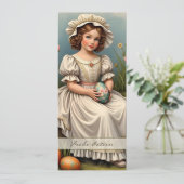 Carte Charme de Pâques vintage (Debout devant)
