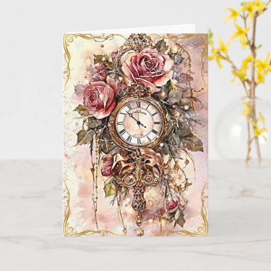 Carte Charme doré (Fleur jaune)