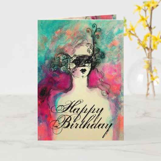 Carte CHARME / Joyeux anniversaire (Fleur jaune)