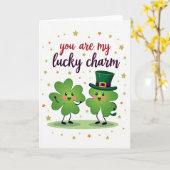 Carte Charme Trèfle Chanceux (Fleur jaune)