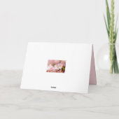 Carte Charmin Sakura Fleurs Sur Rose, Rose, Rose (Dos)