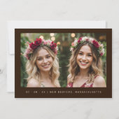 Carte Charming Chandelier Classic Red Floral Bridesmaid (Dos)