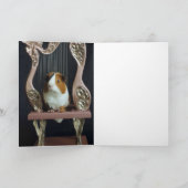 Carte Charming Guinea Pig Harp Greeting Card – Storybook (Intérieur)