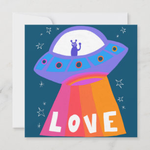 Carte Charming Martian LOVE Saint-Valentin Ami