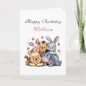 Carte Charming Pooh & Friends Birthday (Devant)