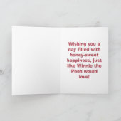 Carte Charming Pooh & Friends Birthday (Intérieur)