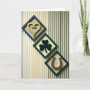 Carte Charms Chanceux Rayés