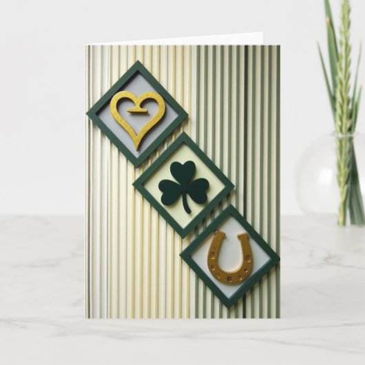 Carte Charms Chanceux Rayés (Devant)