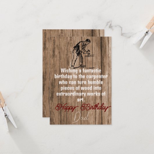 Carte Charpentier (Devant/Arrière en situation)