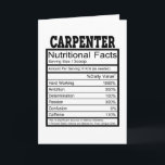 Carte Charpentier<br><div class="desc">Parfait comme surprise d'anniversaire pour un charpentier ! Pour tous ceux qui aiment l'artisanat,  la menuiserie et le travail honnête fait main</div>