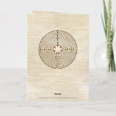 Carte Chartres Labyrinthe - Symbole spirituel Antique 1 (Dos)
