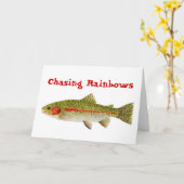 Carte Chasing Rainbows (Fleur jaune)