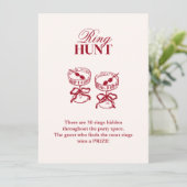 Carte Chasse à cocktail moderne jeu de douche nuptiale (Debout devant)