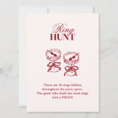 Carte Chasse à cocktail moderne jeu de douche nuptiale (Devant)