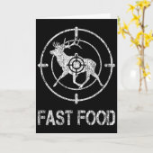 Carte Chasse au cerf de restauration rapide Chasseur Nou (Fleur jaune)
