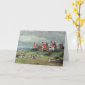 Carte Chasse au renard à Surrey, 19e siècle (Fleur jaune)