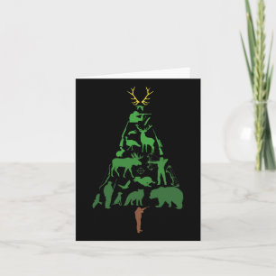 Carte Chasse aux arbres de Noël Noël Noël