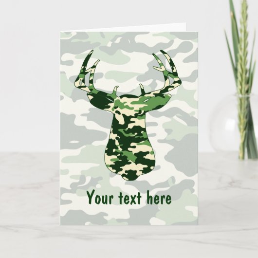 Carte Chasse aux cerfs Camo Buck (Devant)
