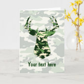 Carte Chasse aux cerfs Camo Buck (Fleur jaune)