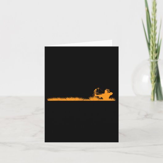 Carte Chasse aux cerfs Chasse à l'arc Cadeaux à l'arc (Devant)