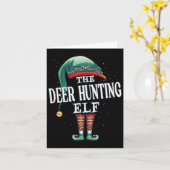 Carte Chasse aux cerfs Elf Groupe de Noël Jeu de pyjama  (Fleur jaune)