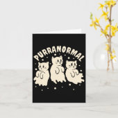 Carte Chasse aux fantômes Chat Paranormal Chercheur Ghos (Fleur jaune)