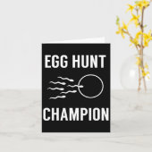 Carte Chasse aux oeufs Champion Amusement Papa Pâques Gr (Fleur jaune)