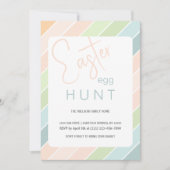 Carte Chasse aux oeufs de Pâques Fête de crème glacée cr (Devant)