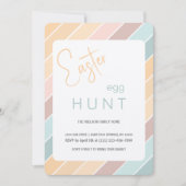 Carte Chasse aux oeufs de Pâques Fête de crème glacée cr (Devant)