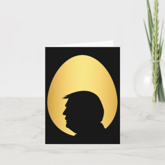 Carte Chasse aux œufs d'or poche Trump 45 47 silhouette (Devant)