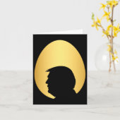 Carte Chasse aux œufs d'or poche Trump 45 47 silhouette (Fleur jaune)