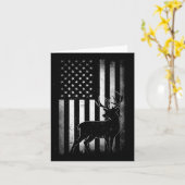 Carte Chasse Chasse Chasse Deer Etats-Unis Drapeau Améri (Fleur jaune)