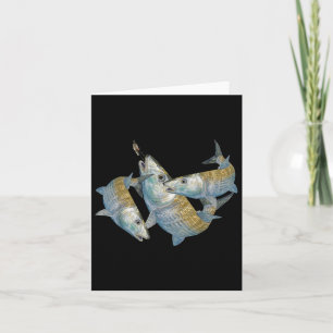 Carte Chasse De Bonefish Une Mouche D'Eau Salée Pêche &a