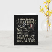 Carte Chasse Drôle De Cerfs Pour Les Chasseurs De Cerfs (Fleur jaune)