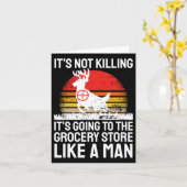 Carte Chasse Drôle Dit Chasseur De Cerfs I Épicerie (Fleur jaune)