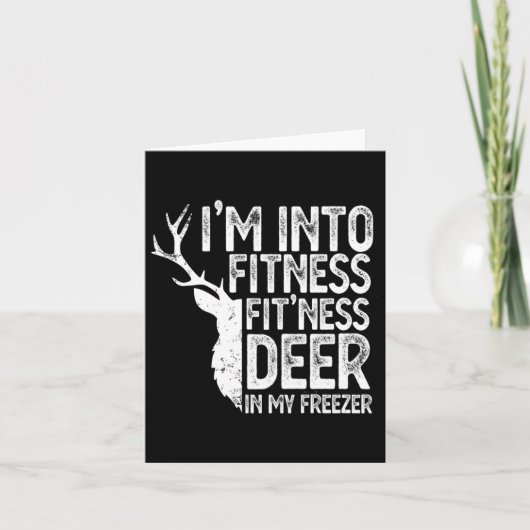 Carte Chasse Je suis dans la condition physique Cerf dan (Devant)