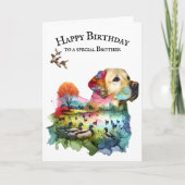 Carte Chasse Labrador Retriever Pour Frère (Devant)