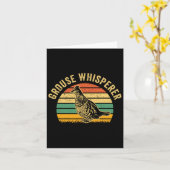 Carte Chasse Râpé Oiseau - Drôle Whisperer Retro (Fleur jaune)