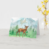 Carte Chasseur de cerfs Forêt Montagne Merci (Fleur jaune)