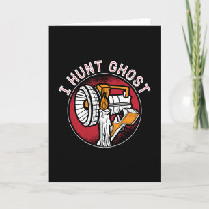 Carte Chasseur de fantômes Je chasse Fantôme Paranormal 