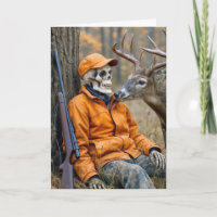 Chasseur de Halloween d'anniversaire squelette ave