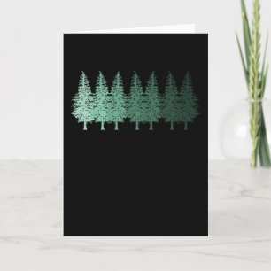 Carte Chasseur de RANDONNÉES de forêt RETRO Lumberjack R