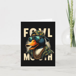 Carte Chasseur Fowl Bouche Canard Chasse d'oie Chasse Am