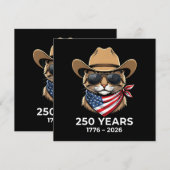 Carte Chat 4 juillet (Devant / Derrière)